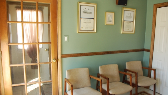 Dental office waiting room