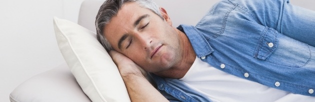 Man relaxing after sedation periodontics visit